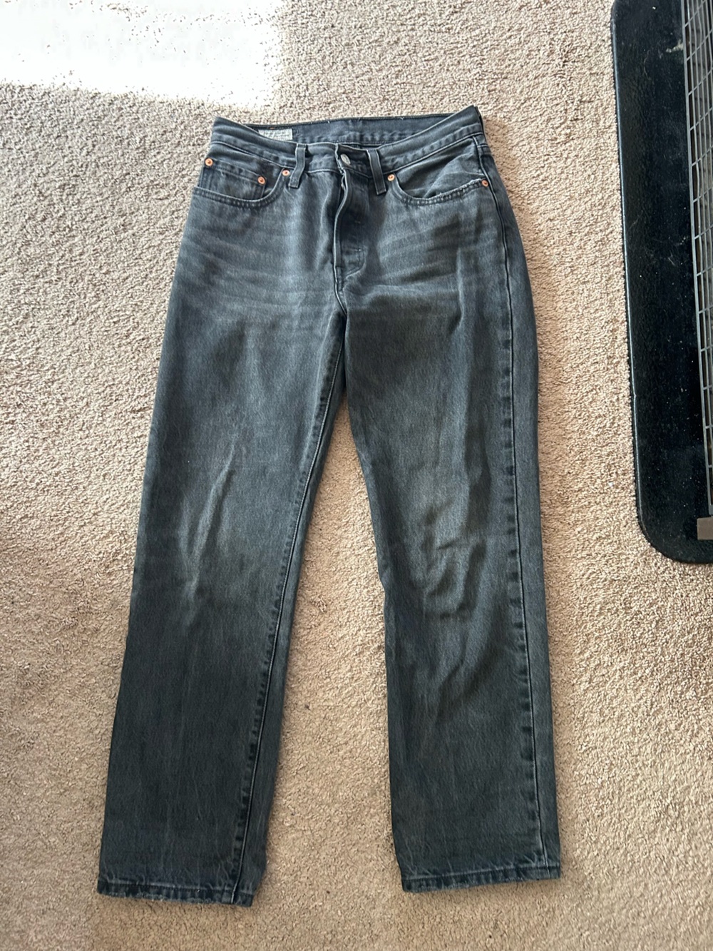 Levi’s Dark Gray Straight Leg Jeans